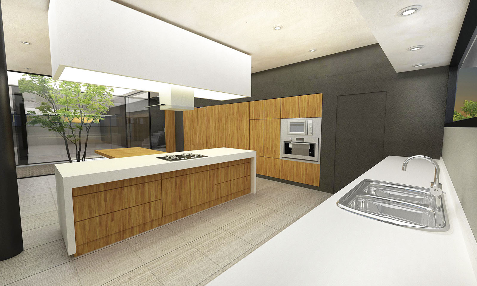 cocinas modernas, cocinas blancas, diseño de interiores, madera en cocinas